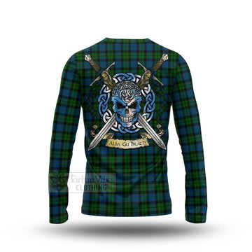 McCoy Tartan Long Sleeve T-Shirt with Family Crest Celtic Skull Style - Tartan Vibes Clothing