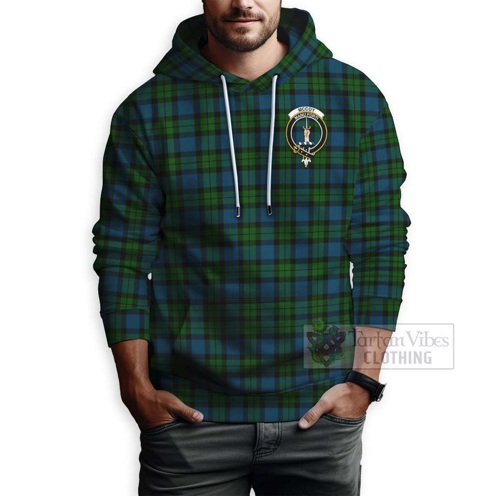 McCoy Tartan Hoodie with Family Crest Celtic Skull Style - Tartan Vibes Clothing