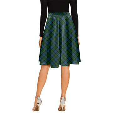 McCoy Tartan Melete Pleated Midi Skirt Cross Style - Tartan Vibes Clothing