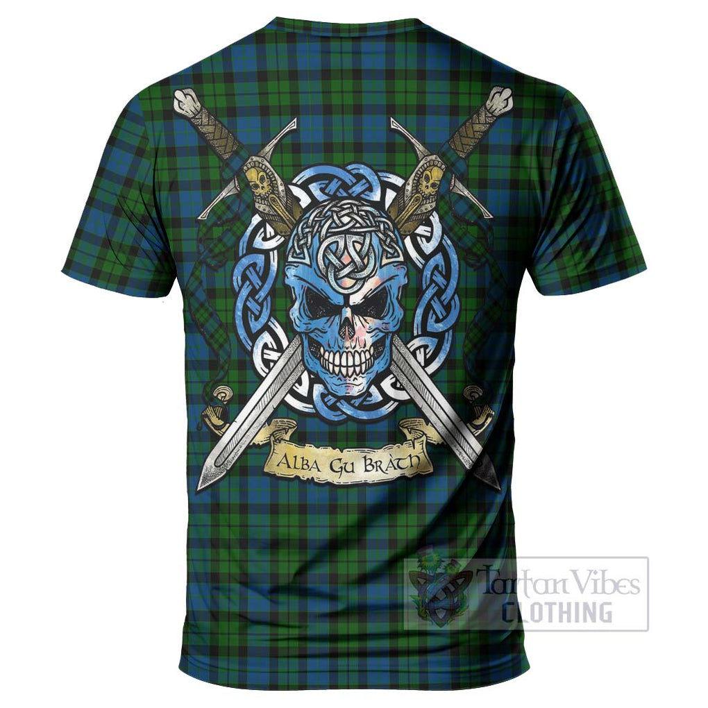McCoy Tartan T-Shirt with Family Crest Celtic Skull Style - Tartan Vibes Clothing