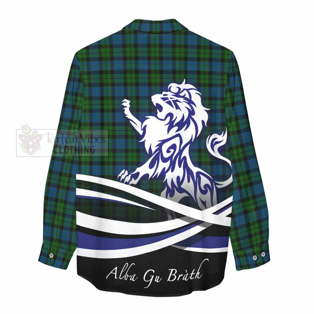 McCoy Tartan Women's Casual Shirt with Alba Gu Brath Regal Lion Emblem - Tartan Vibes Clothing