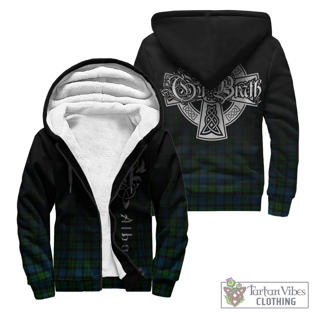 McCoy Tartan Sherpa Hoodie Featuring Alba Gu Brath Family Crest Celtic Inspired - Tartan Vibes Clothing