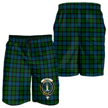 McCoy Tartan Mens Shorts with Family Crest - Tartan Vibes Clothing