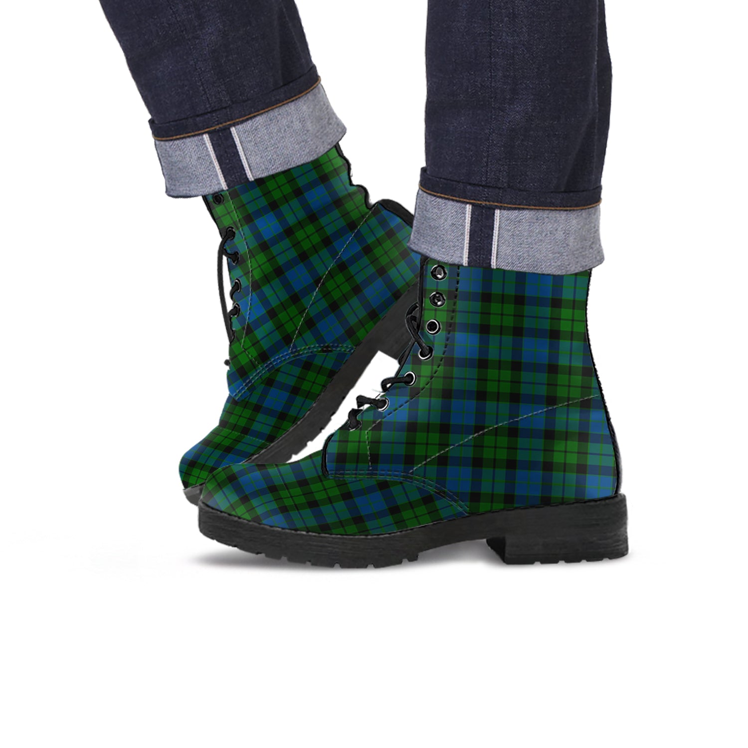 McCoy Tartan Leather Boots - Tartan Vibes Clothing