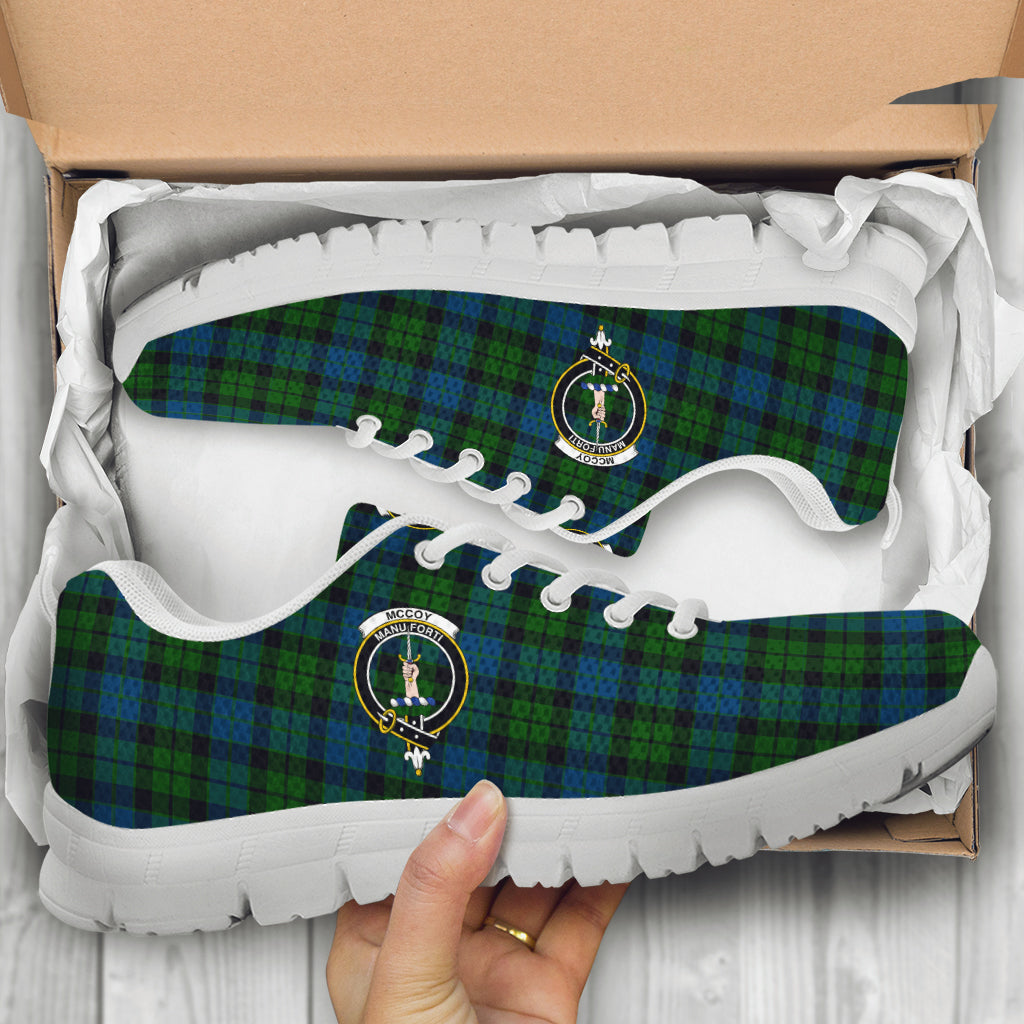 McCoy Tartan Sneakers with Family Crest - Tartan Vibes Clothing