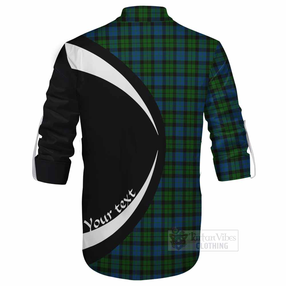 McCoy Tartan Ghillie Kilt Shirt with Family Crest Circle Style - Tartan Vibes Clothing