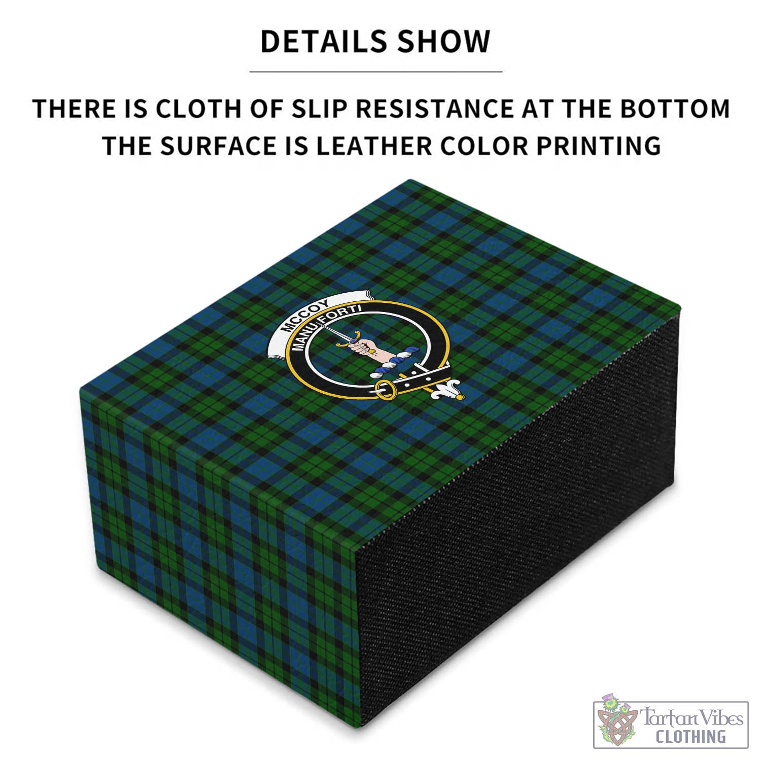 McCoy Tartan Pen Holder with Family Crest - Tartan Vibes Clothing