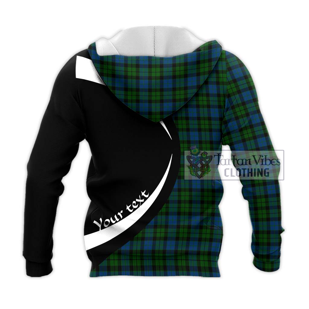 McCoy Tartan Knitted Hoodie with Family Crest Circle Style - Tartan Vibes Clothing