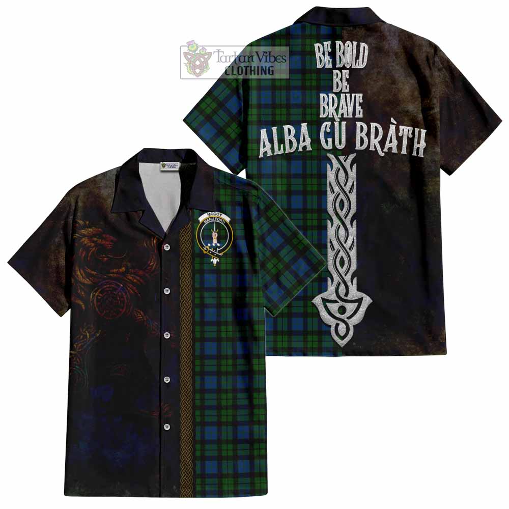 McCoy Tartan Family Crest Hawaiian Shirt Alba Gu Brath Be Brave Lion Ancient Style - Tartan Vibes Clothing