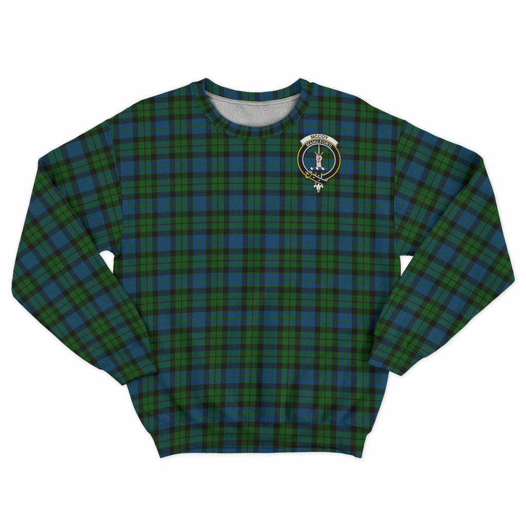 McCoy Tartan Sweatshirt with Family Crest - Tartan Vibes Clothing