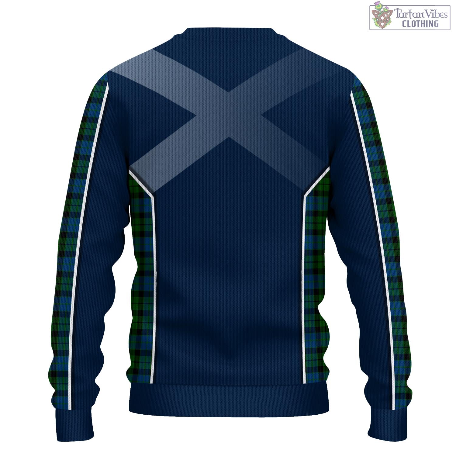 McCoy Tartan Knitted Sweatshirt with Family Crest and Scottish Thistle Vibes Sport Style - Tartan Vibes Clothing