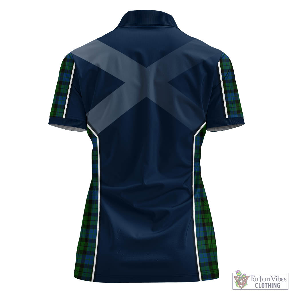 Tartan Vibes Clothing McCoy Tartan Women's Polo Shirt with Family Crest and Scottish Thistle Vibes Sport Style