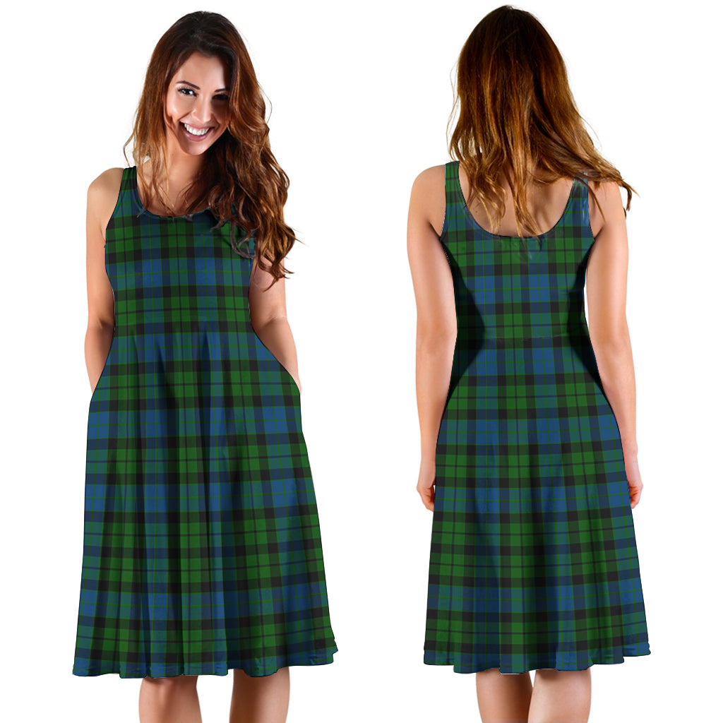 McCoy Tartan Sleeveless Midi Womens Dress - Tartan Vibes Clothing