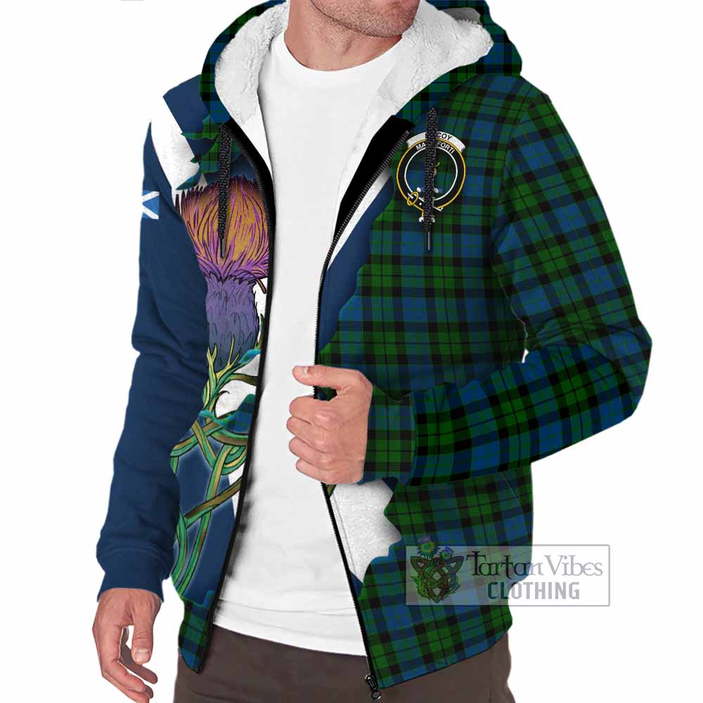 McCoy Tartan Family Crest Sherpa Hoodie Scottish Thistle Celtic Inspired - Tartan Vibes Clothing