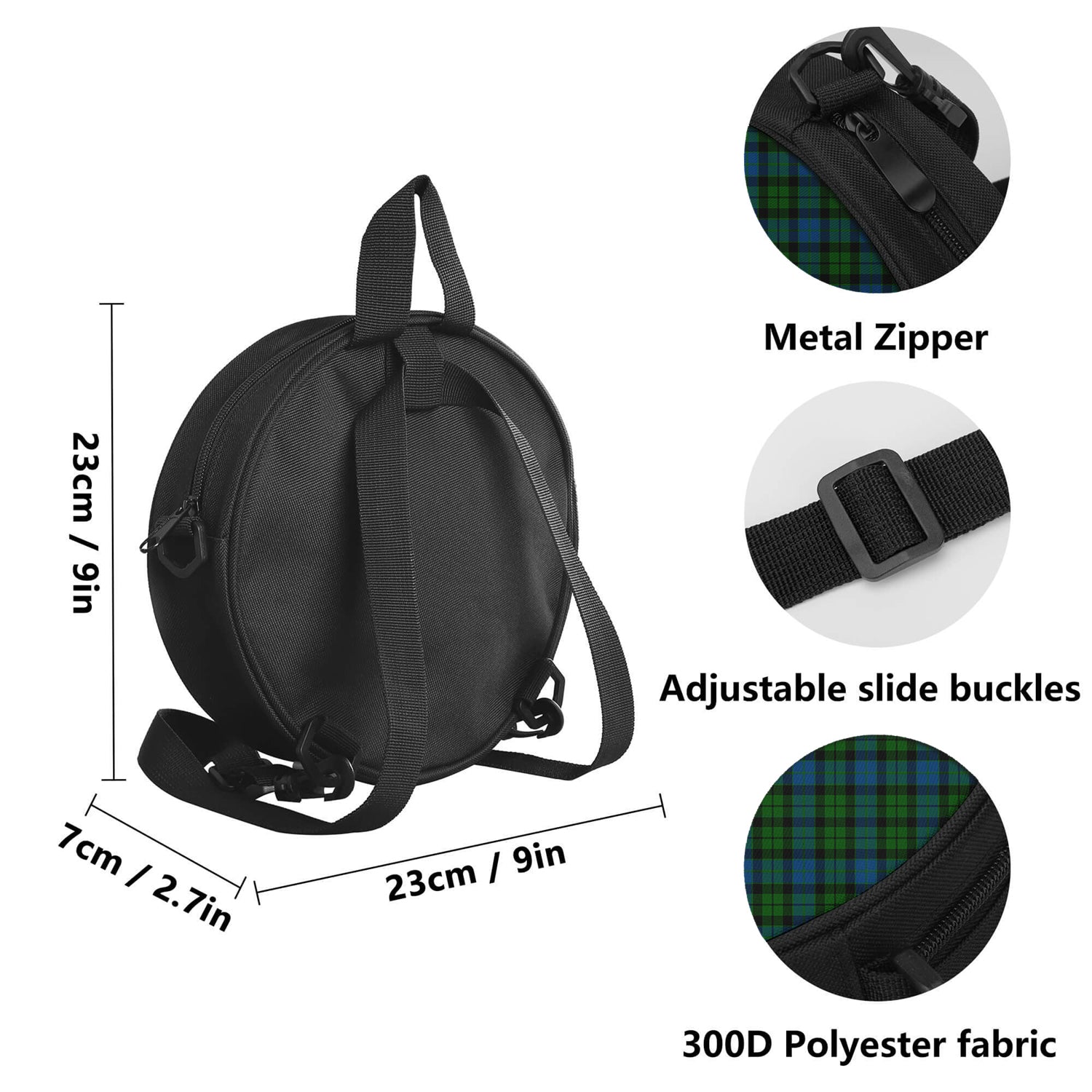 McCoy Tartan Round Satchel Bags - Tartan Vibes Clothing