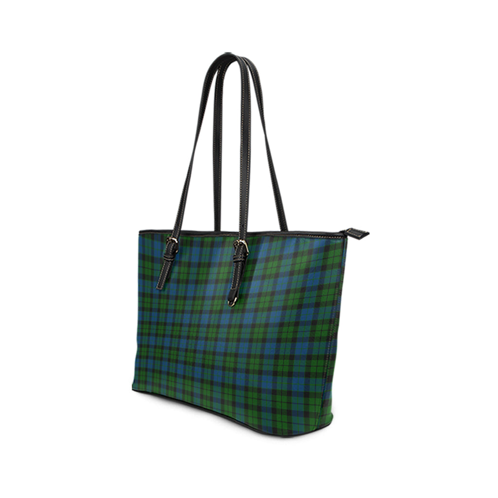 McCoy Tartan Leather Tote Bag - Tartan Vibes Clothing