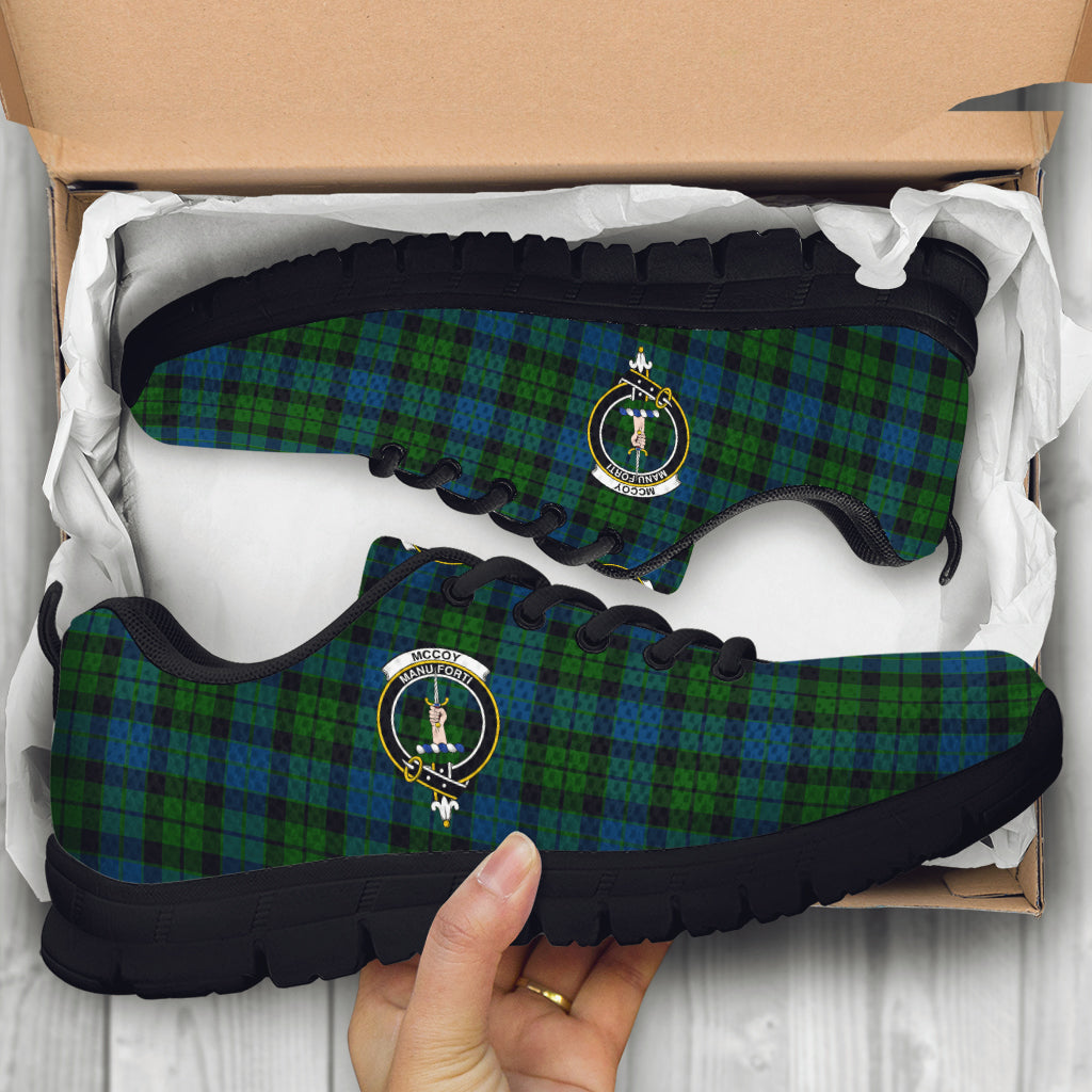 McCoy Tartan Sneakers with Family Crest - Tartan Vibes Clothing