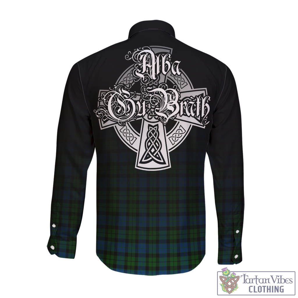 McCoy Tartan Long Sleeve Button Up Featuring Alba Gu Brath Family Crest Celtic Inspired - Tartan Vibes Clothing