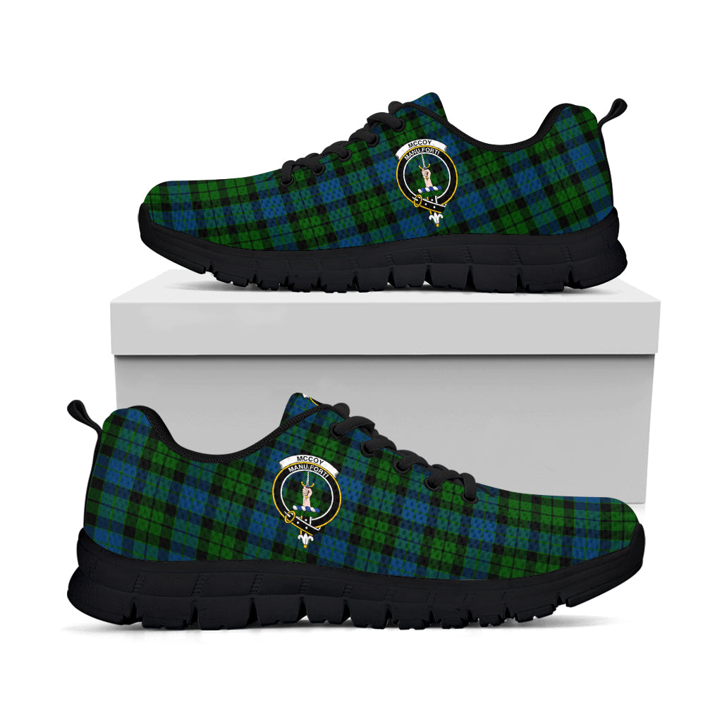 McCoy Tartan Sneakers with Family Crest - Tartan Vibes Clothing