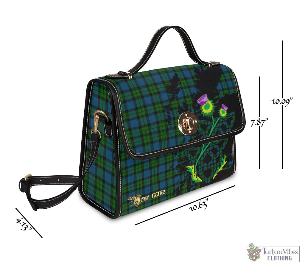 Tartan Vibes Clothing McCoy Tartan Waterproof Canvas Bag with Scotland Map and Thistle Celtic Accents