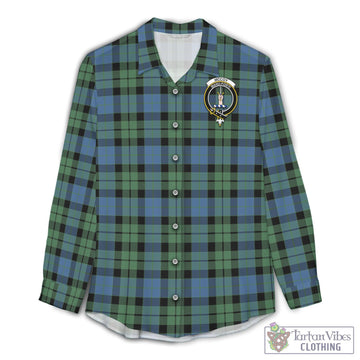 McCoy Ancient Tartan Womens Casual Shirt with Family Crest