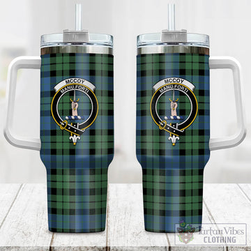 McCoy Ancient Tartan and Family Crest Tumbler with Handle