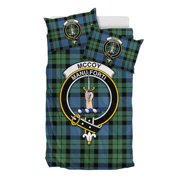McCoy Ancient Tartan Bedding Set with Family Crest