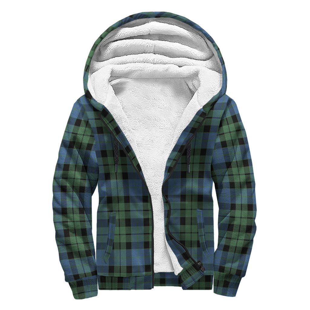 McCoy Ancient Tartan Sherpa Hoodie with Family Crest - Tartanvibesclothing