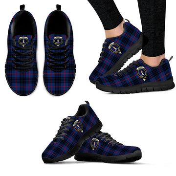 McCoy Blue Tartan Sneakers with Family Crest