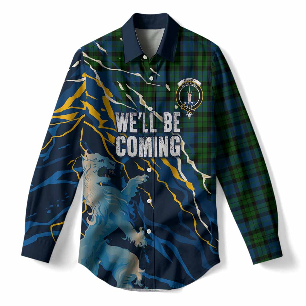 McCoy Scotland Tartan Women Casual Shirt WC2026 Football - We'll Be Coming