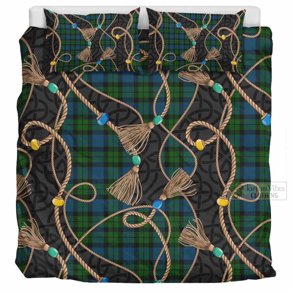 McCoy Scottish Tartan Twisted Ropes Stylized Bedding Set UK Bedding Set UK Super King 104*94 inch - Tartan Vibes Clothing