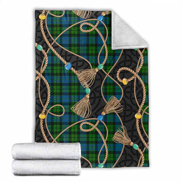 McCoy Scottish Tartan Twisted Ropes Stylized Blanket X-Large 59 x 79 inches 150 x 200 cm - Tartan Vibes Clothing