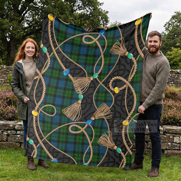 McCoy Scottish Tartan Twisted Ropes Stylized Blanket - Tartan Vibes Clothing