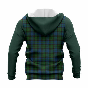 McCoy Tartan Accent Knitted Hoodie with Family Crest
