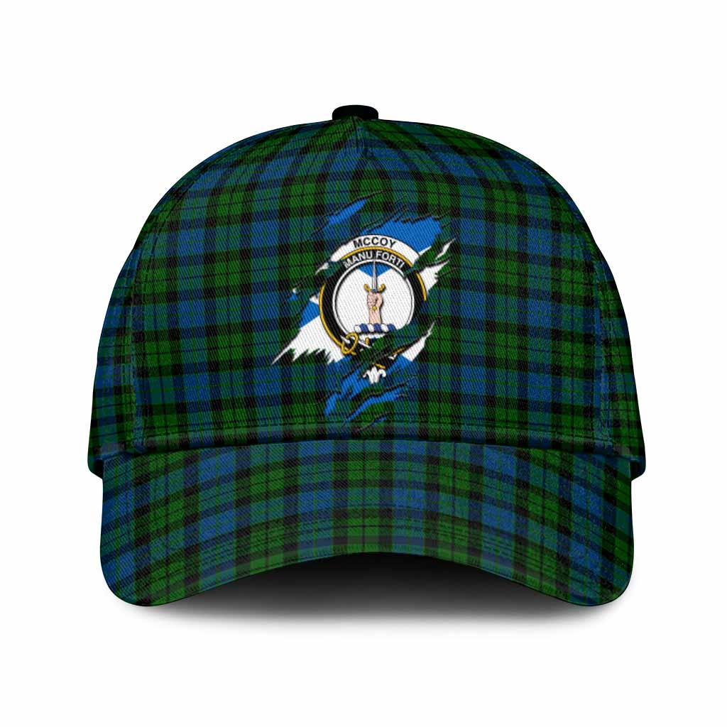 McCoy Tartan Classic Cap with Family Crest In Me Style
