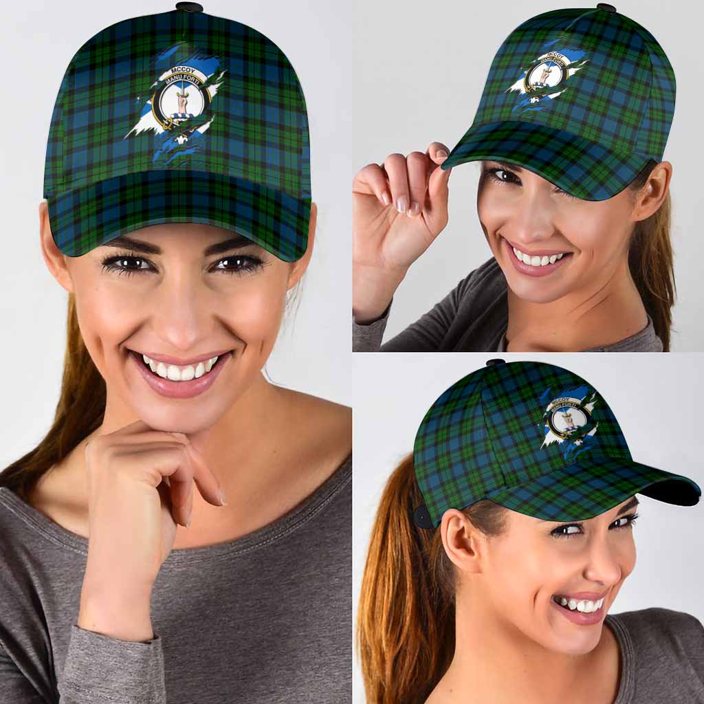 McCoy Tartan Classic Cap with Family Crest In Me Style