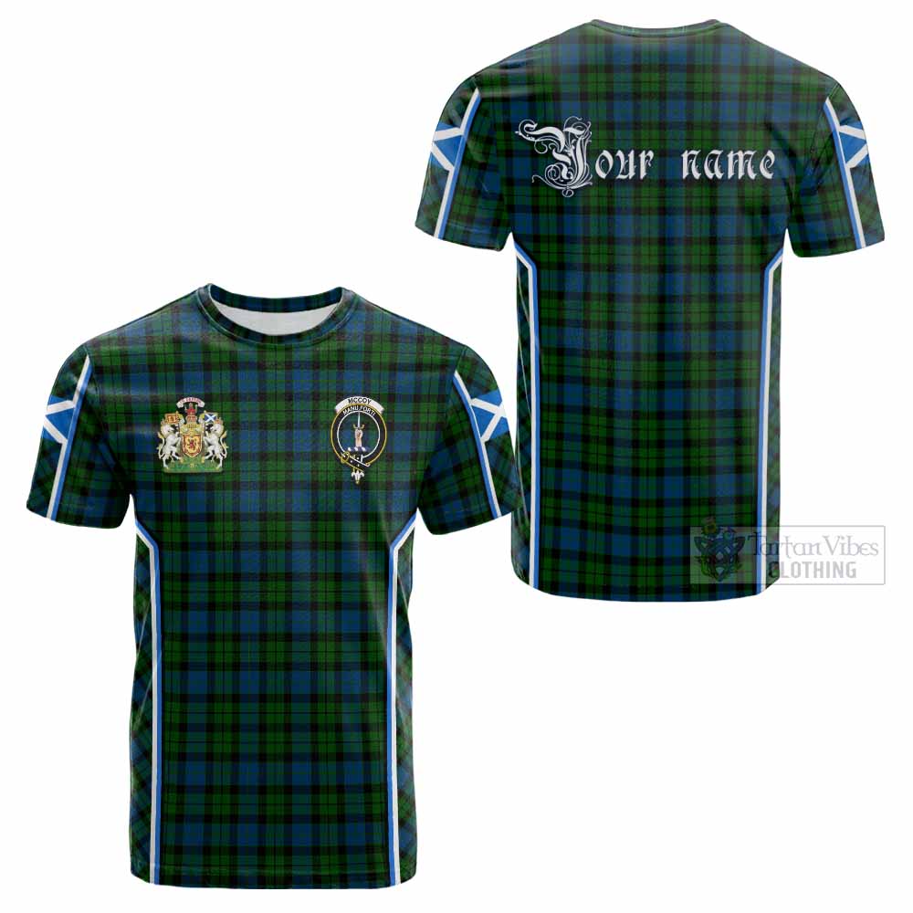 McCoy Tartan Crest Cotton T-shirt Scotland Coat of Arm Flag Style - Tartan Vibes Clothing