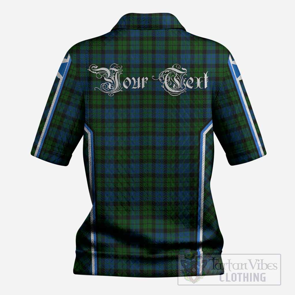 McCoy Tartan Crest Women’s Polo Sweater Top Scotland Coat of Arm Flag Style