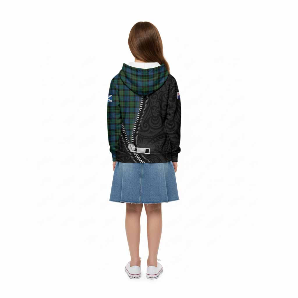 McCoy Tartan Kid Hoodie New Zealand Pattern Unique Zipper Stylized