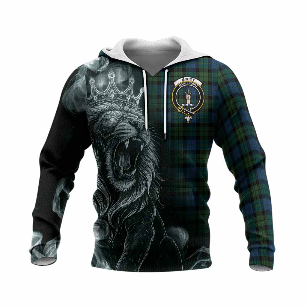 McCoy Tartan Knitted Hoodie Roaring Lion Heritage