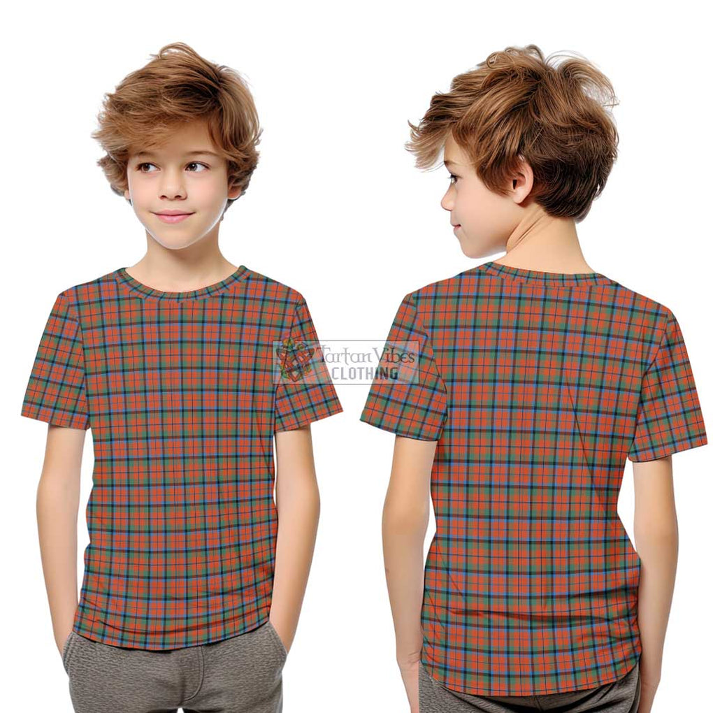 McCracken Ancient Tartan Kid T-Shirt Youth XL Size14 - Tartan Vibes Clothing