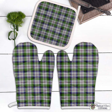 McCracken Dress Tartan Combo Oven Mitt & Pot-Holder Combo 2 Oven Mitt & 1 Pot-Holder Black - Tartan Vibes Clothing