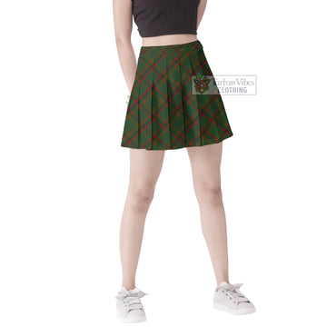 McCracken Hunting Tartan Women's Plated Mini Skirt Cross Style Female - Tartan Vibes Clothing