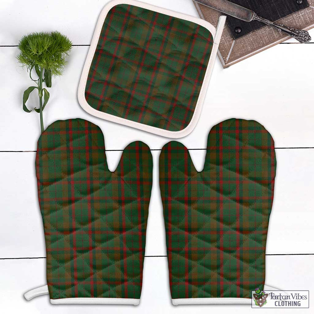 McCracken Hunting Tartan Combo Oven Mitt & Pot-Holder Combo 2 Oven Mitt & 1 Pot-Holder Black - Tartan Vibes Clothing