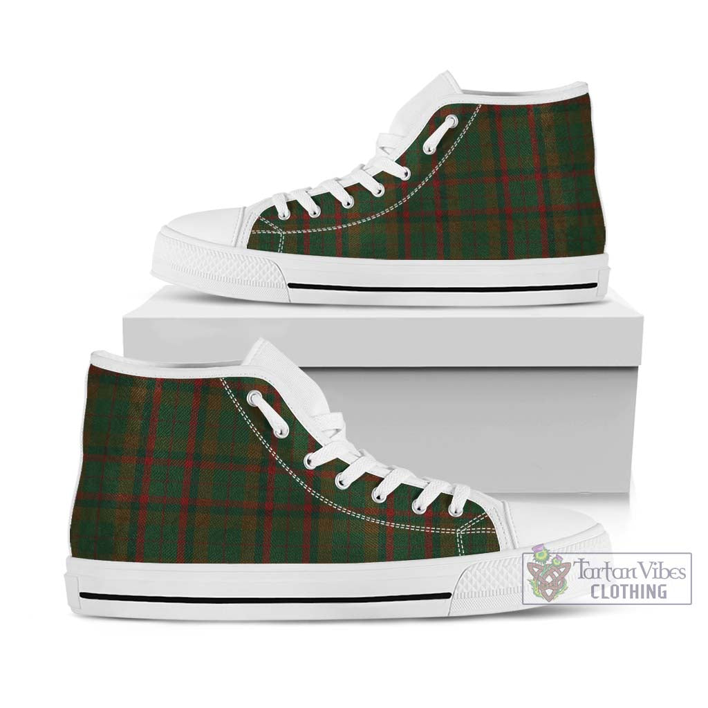McCracken Hunting Tartan High Top Shoes Kid High Top - White Sole - Tartan Vibes Clothing