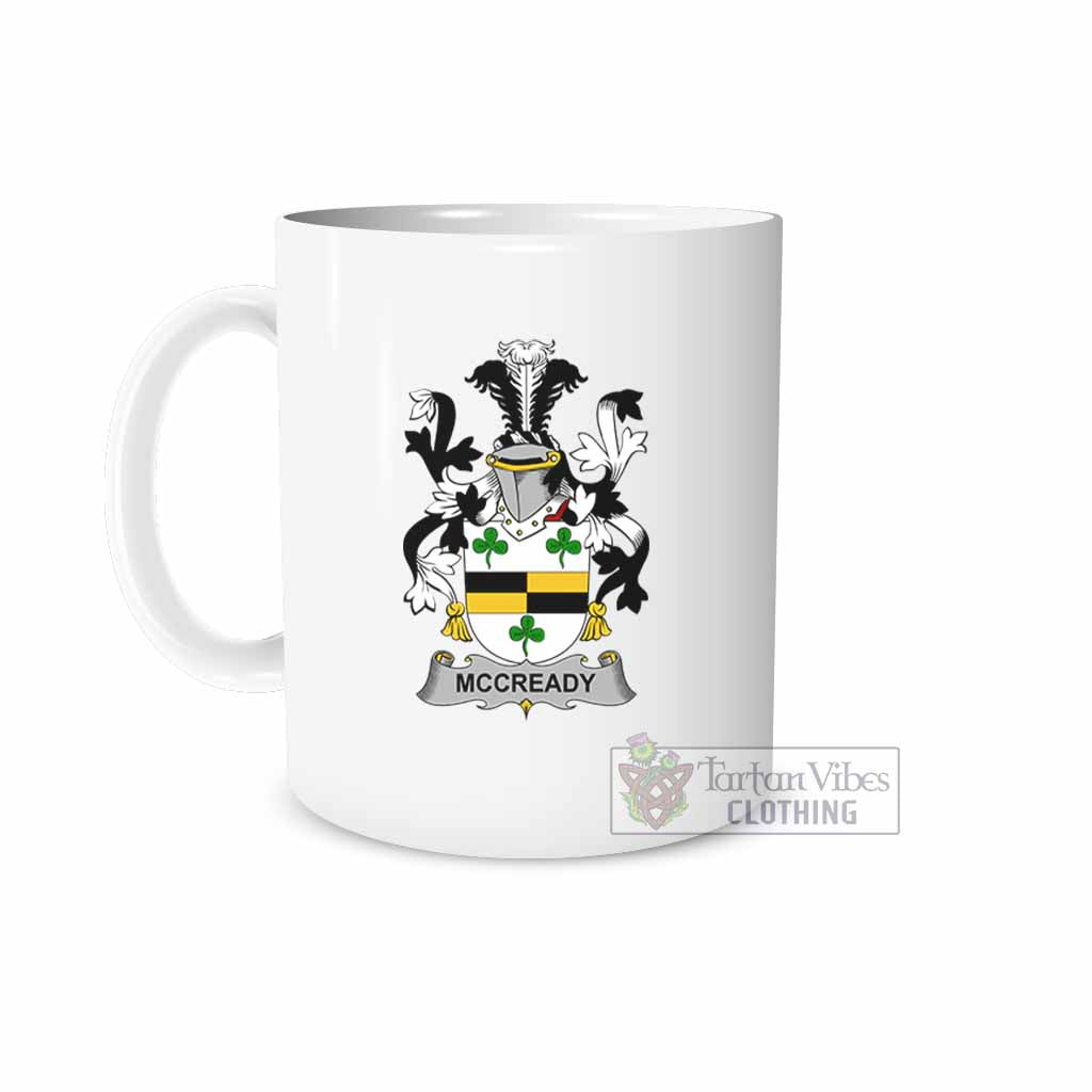 Tartan Vibes Clothing McCready Irish Clan Coat of Arms Ceramic Mug