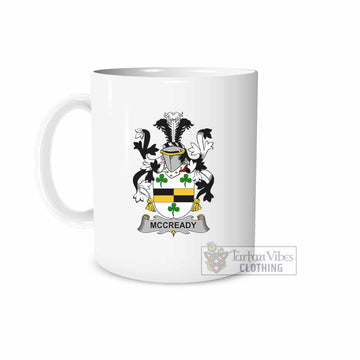 Tartan Vibes Clothing McCready Irish Clan Coat of Arms Ceramic Mug