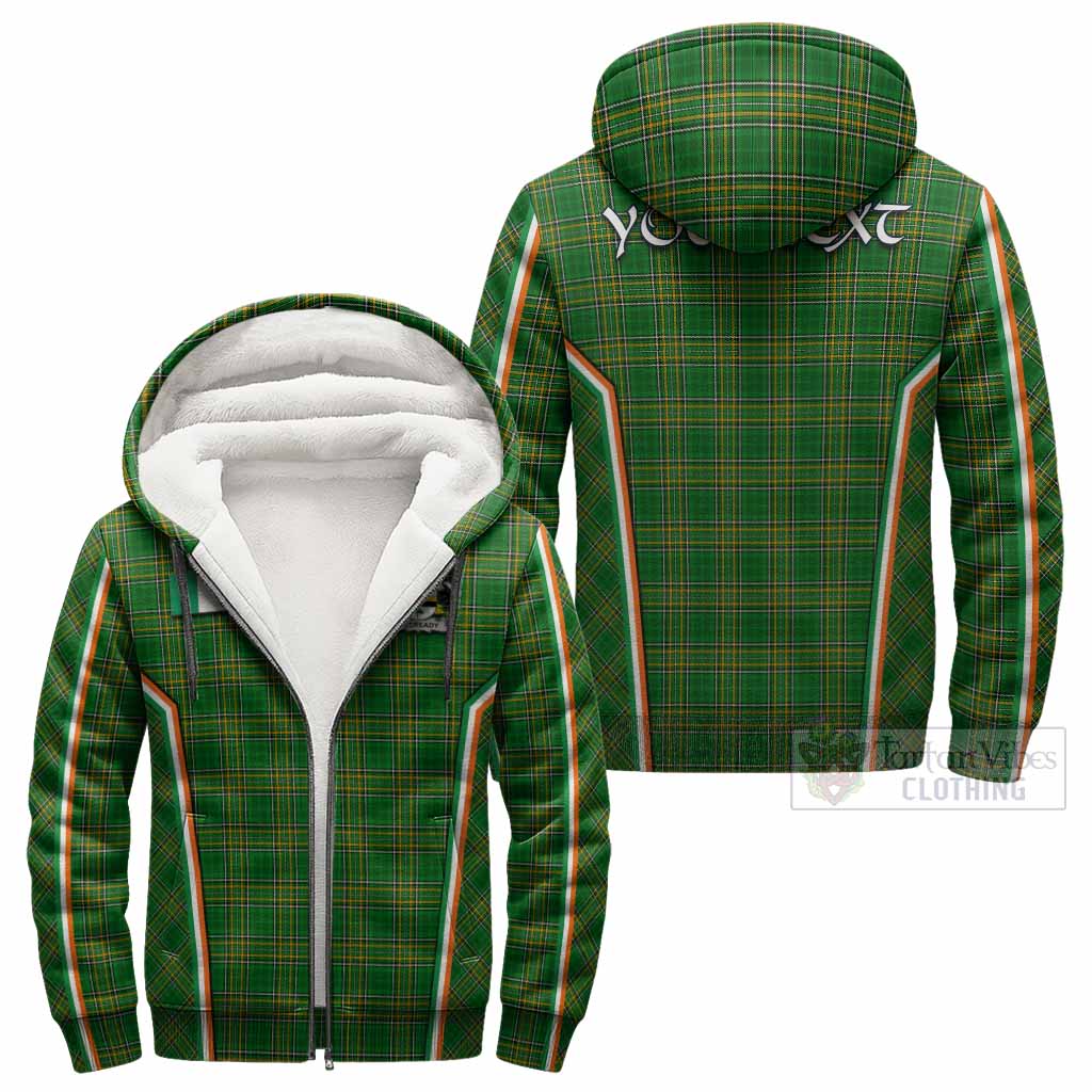 McCready Irish Clan Coat of Arm Tartan Sherpa Hoodie Flag Style