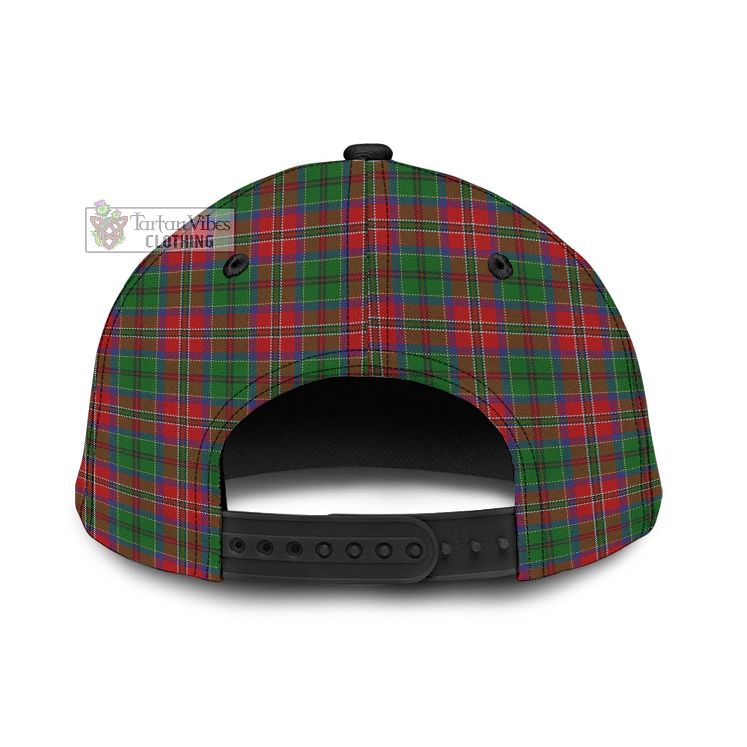 Tartan Vibes Clothing McCulloch Tartan Classic Cap with Family Crest In Me Style