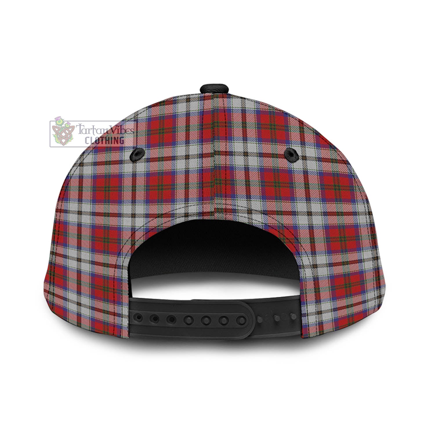 Tartan Vibes Clothing McCulloch Dress Tartan Classic Cap with Family Crest In Me Style
